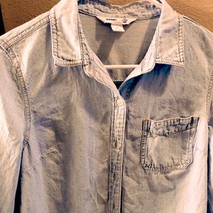 Button up chambray shirt